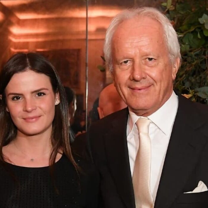 Veruschka Wirth insieme al padre, Roberto Wirth